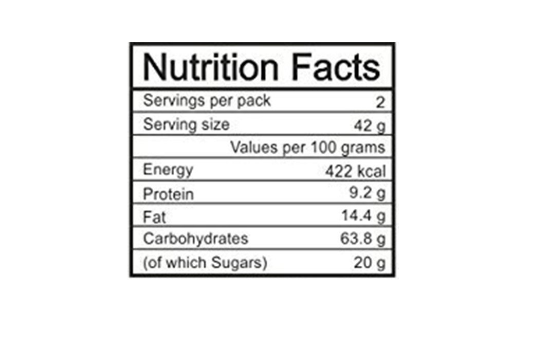 TheNibbleBox Prune Parador Breakfast Bars   Pack  85 grams